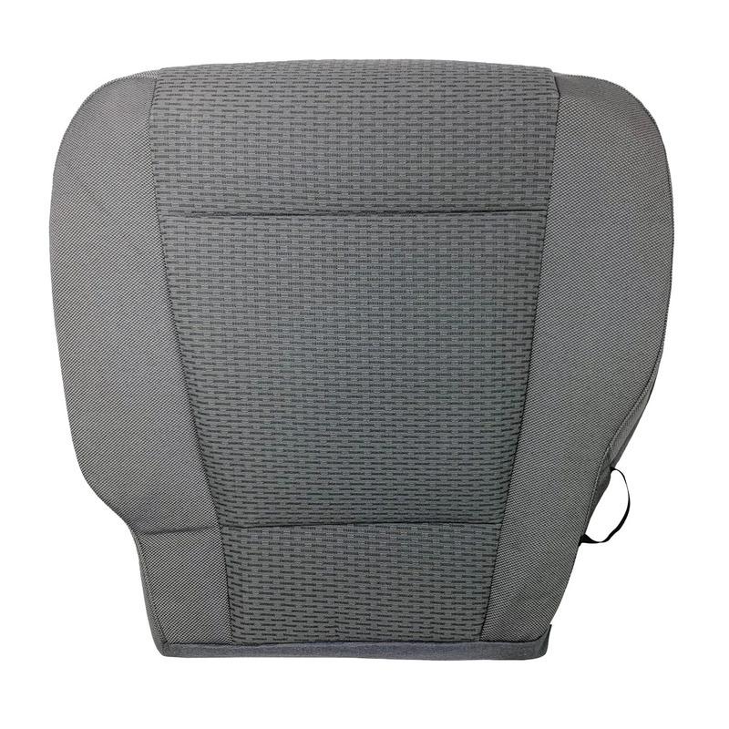 Grey Driver Side Bottom Replacement Cloth Seat Cover Fit For Ford F-150 XLT 2015 2016 2017 2018