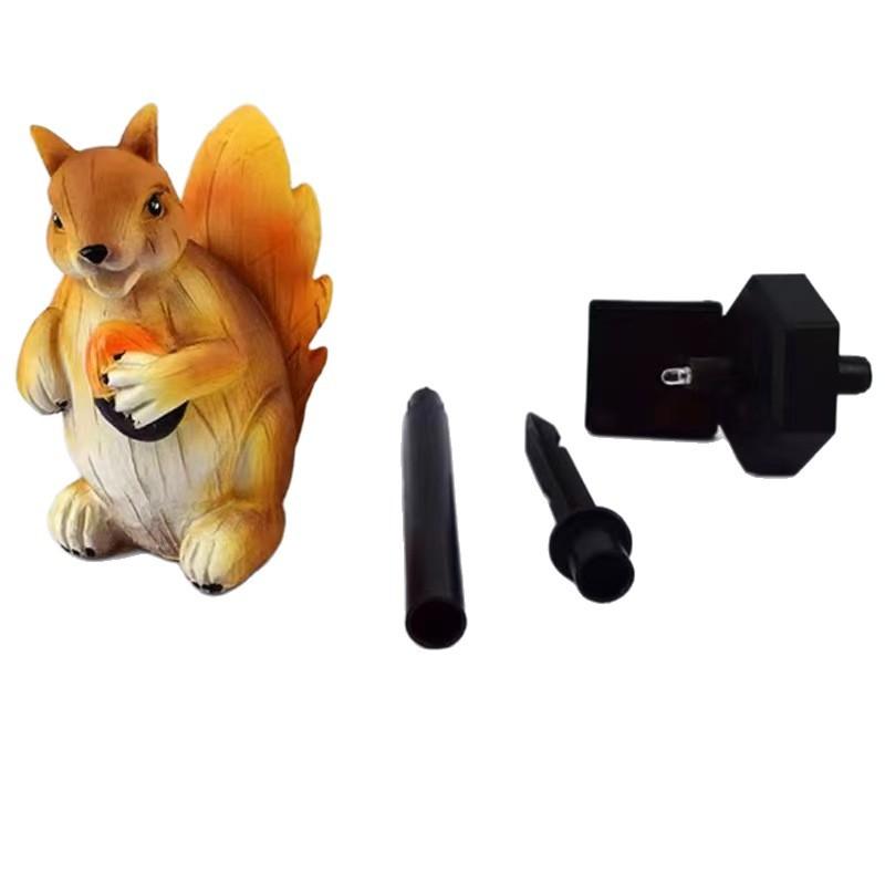 2pcs New LED Solar Plug-in Lights for Atmosphere Decoration Garden Park Resin Lawn Lamp Squirrel Garden Landscape Lights