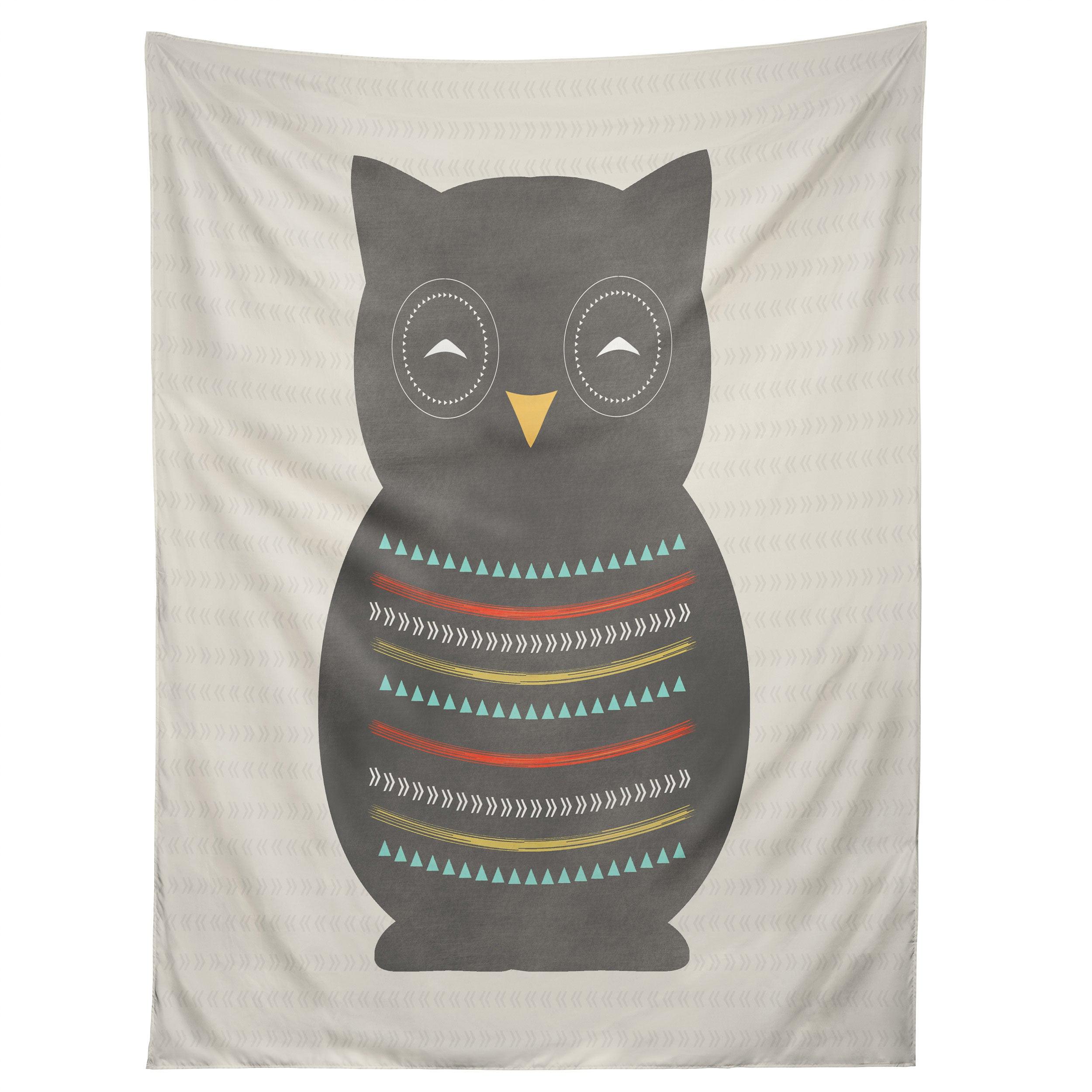 NATIVE OWL 2 tapestry 75x100