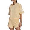 adidas Drop Shoulder Sleeve T Shirt Women's Yellow HT3507