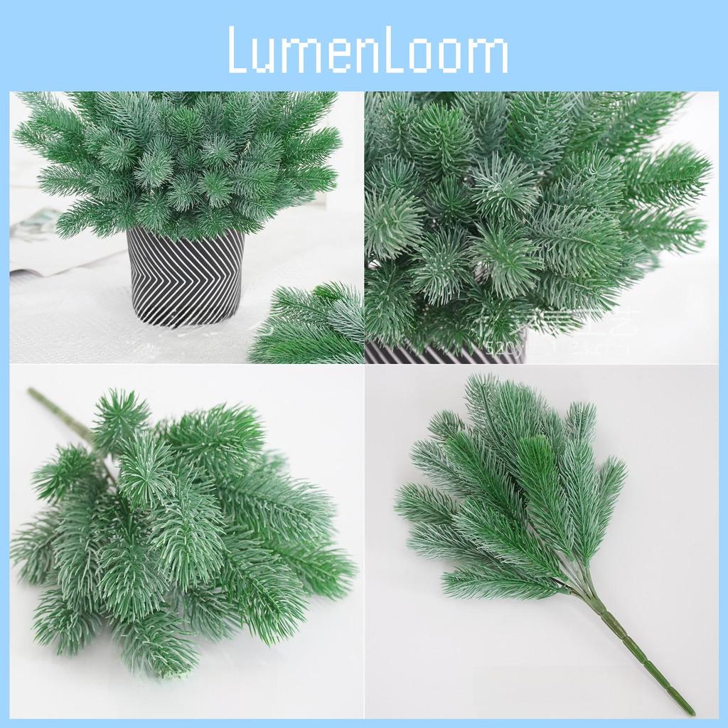 Christmas Floral Fake Pine Needle With Semi Handmade Plastic Material For Gift And Room Decor