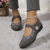 Damen Frühling Neue Mode Ethnische Stil Stickerei Schuhe Atmungsaktiv Keilabsatz Weiche Sohle Rutschfest Lässig Stoffschuhe Damen