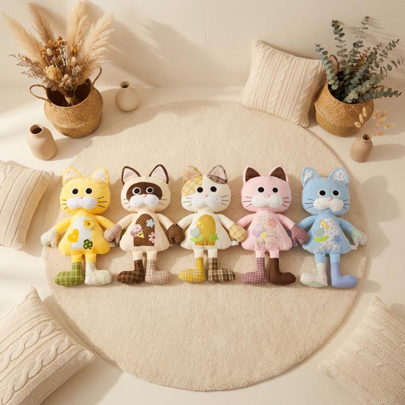 Cute Kitten Plush Pillow - Soothing Hug Doll & Sleeping Companion