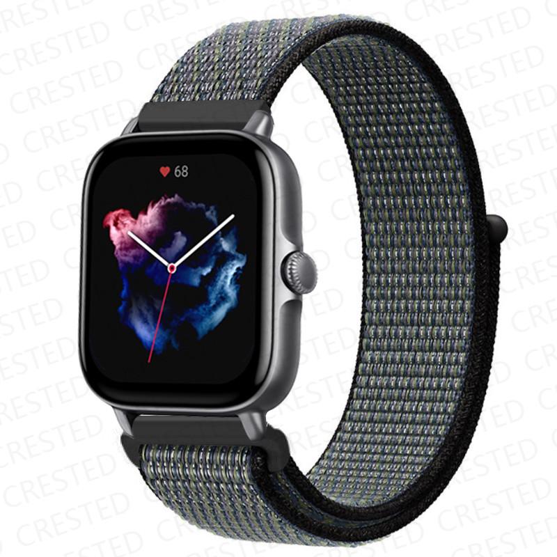 20mm 22mm Watch Band For Amazfit GTS/2/2e/4/3/mini GTR 4/2/3/Pro 47mm stratos 3 Nylon Bracelet pulseira correa Amazfit bip strap
