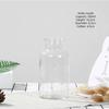 Nordic Glass Vase Home Creative Jewelry Ornaments Transparent Dried Flower Hydroponic Small Brown Bottle Vase Bedside Decoration