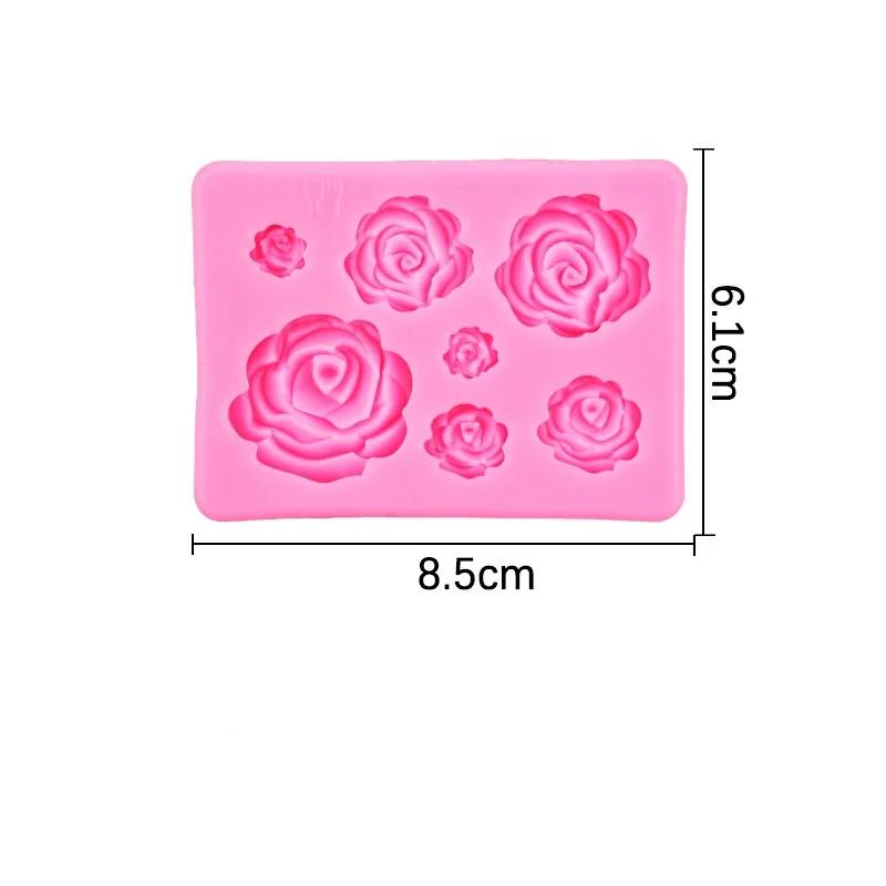 3D Flower Silicone Molds DIY Fondant Craft Cake Candy Chocolate Ice Pastry Baking Tool Mould Handmade Soap Mold Cake Decoration