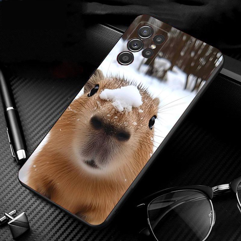 Animal Capybara Phone Case For Samsung Galaxy S25 S24 S23 S22 S21 Ultra S24 S23 S22 S21 S25 Plus S24 S20 FE