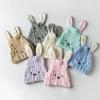 Long Ears Rabbit Hats Thick Coral Fleece Hair Drying Caps for Kids Shower Strong Absorbing Towels Bathroom Supplies