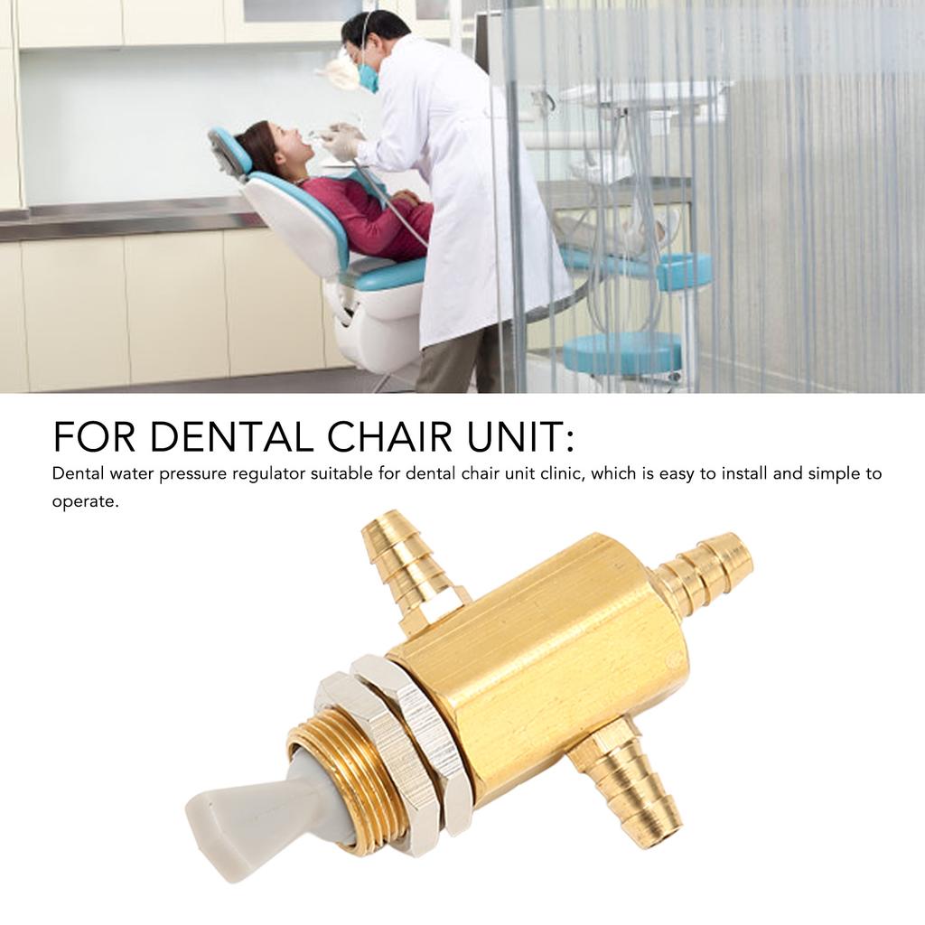 5mm Dental Pull-Down Umschaltventil Starke Absaugung Kupfer Dental Regelventil für Zahnarztsessel Turbineinheit