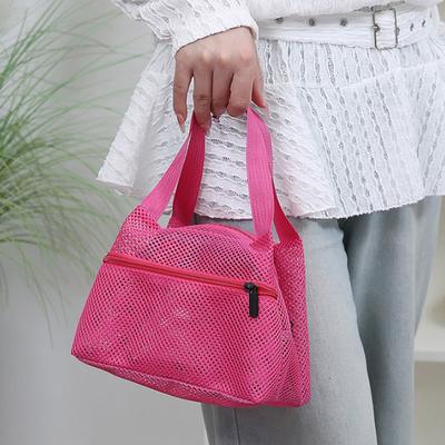 Netz Wasch Strandtasche Damen Tragbare Handgehaltene Reise Aufbewahrungstaschen Mehrzweck Fitness Bad Tasche Bad Organizer Für Damen