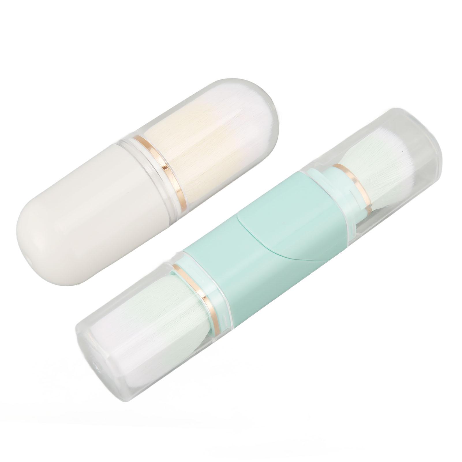 

Капсульная кисть для макияжа Двусторонняя телескопическая кисть для пудры Дорожный размер Выдвижная кисть для румян