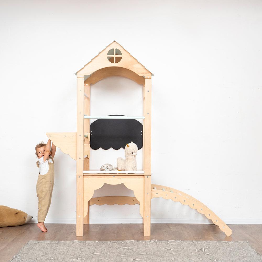 Tower Home Playground - Wood-Pastel