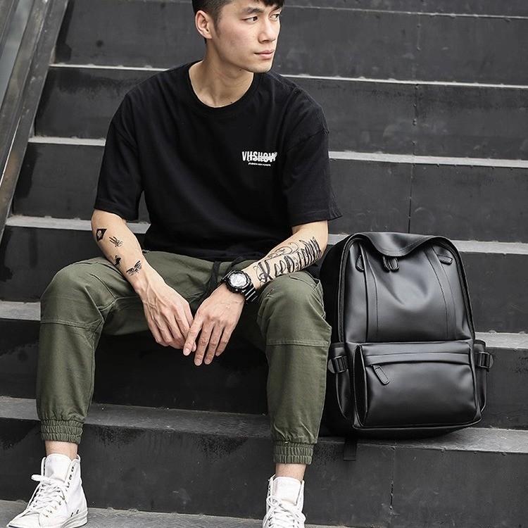 Schoolbag Men's Backpack Trendy Versatile Men's Computer Bag Large Capacity Travel Bag Men's Casual Fashion Backpack Manufacturer Lightweight