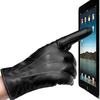 Autumn and Winter Leather Gloves Men's Touch Screen Leather Gloves PU Driving Three Tendons Skiing Cold Protection Warm Velvet Thickened