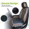 Soft Dense Memory Foam Car Seat Cushion For Driving - Seat Cushion For Car Seat Driver With Design & Raised Back, Provides Comfort