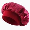 Wide-brimmed high-elastic satin nightcap, women's beauty salon hair care hat, confinement chemotherapy cap