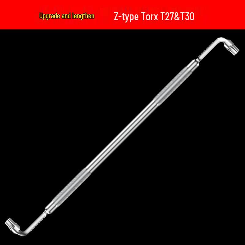 Z- & L-shaped Right Angle Wrench: Dual-Use Phillips, Slotted, Hex, Torx Screwdriver Set