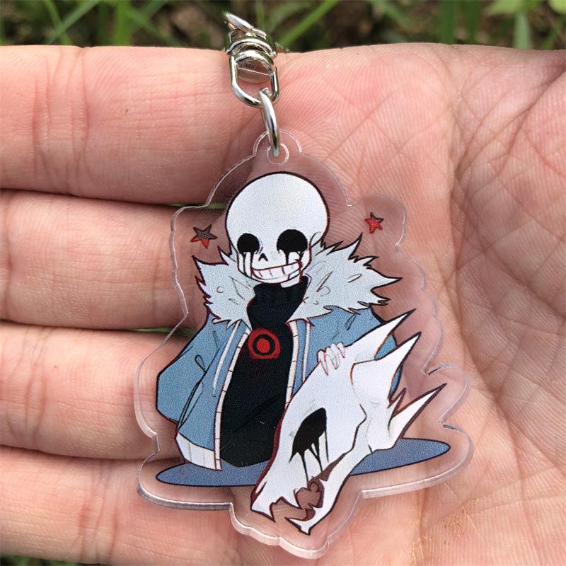 Undertale Frisk & Sans Anime Acrylic Keychain Pendant