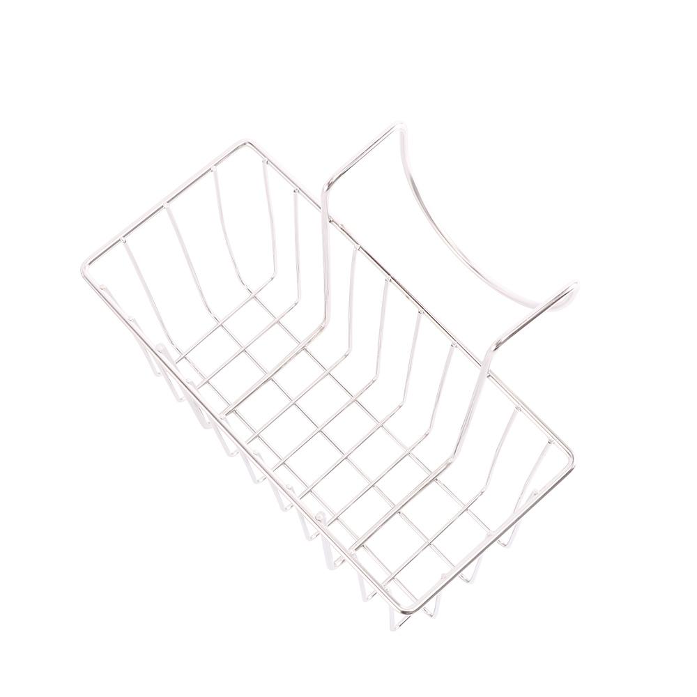 Steel Home Sink Accessory Waste Basket Sponge Holder Kitchen Supplies Sink Basket Drainer Rack