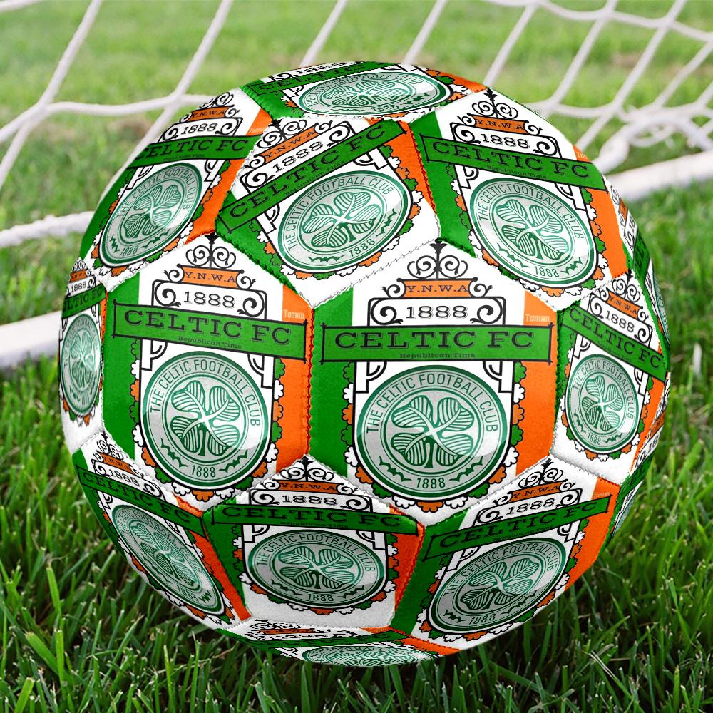Cel-tic Football Club Crest Printed Size 5 Soccer Balls, High-Quality, Anti-Slip, Protective Football, A Unique Gift , Birthdays, Christmas Gifts