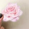 50 Transparent INS Pink Flower Stickers, Waterproof Transparent PET Handbook Material Decorative Guitar