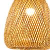 LED Pendant Light Chandelier Lighting Wall Lamp E27 Base Wicker Ceiling Fixture for Dorm,