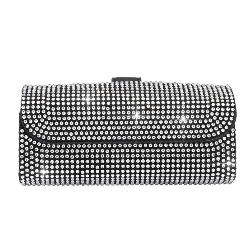 

Футляр для очков Diamond Car Glasses Box Storage Sunglasses Holder Sparkle Visor Glasses Case Bling Car Assessoires Interior for Women