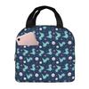 Cartoon Cute Dinosaurs In Space Insulated Lunch Bag for Kids School Cooler Thermal Food Box Tote Portable Lunch Boxes Container