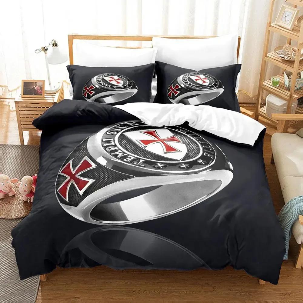 Knights Templar Bedding Set Single Twin Full Queen King Size Aldult Bedclothes Duvet Cover Sets For Bedroom Parure De Lit