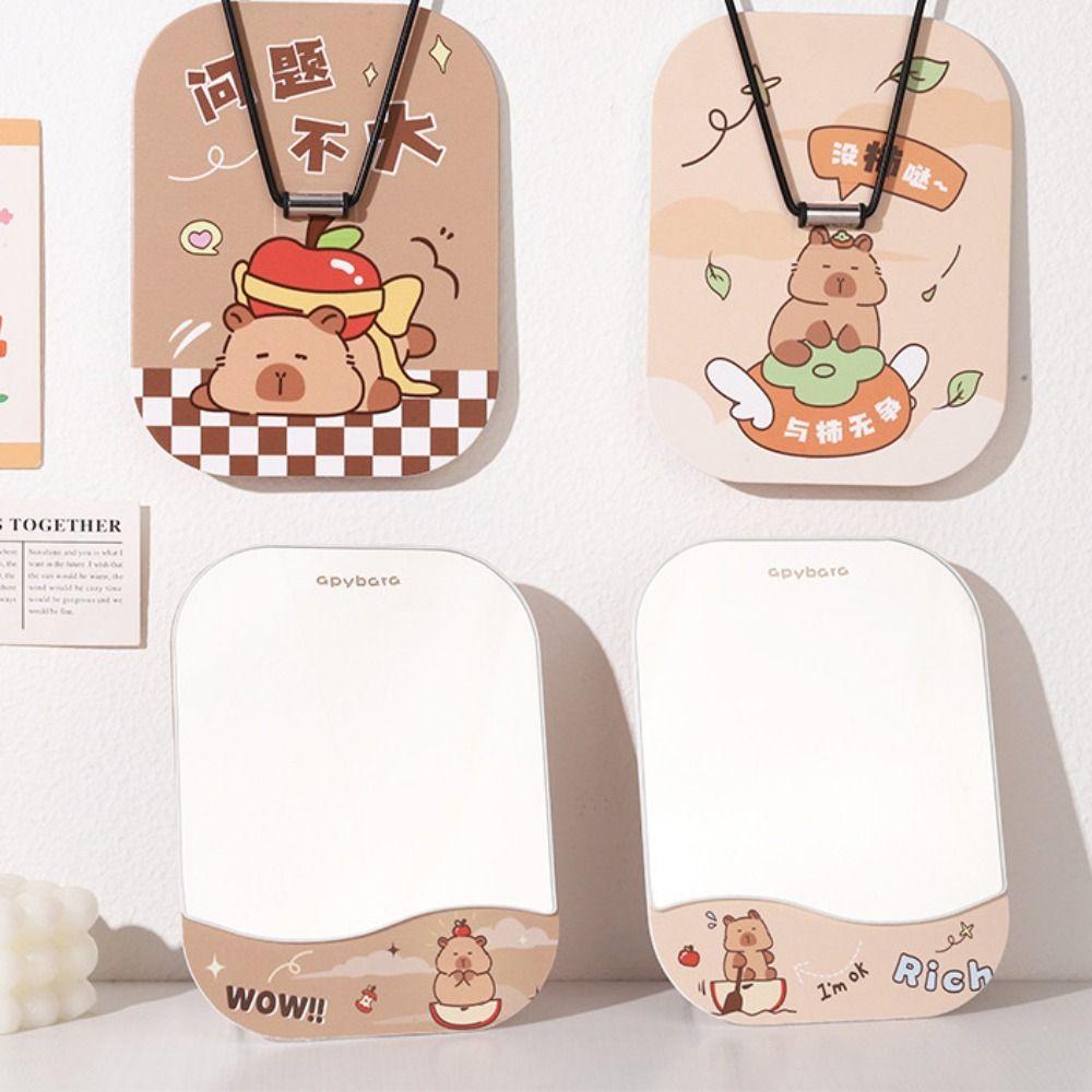 Cartoon Standing Makeup Mirror Adjustable Single-sided Mirror Creative Folding Makeup Mirror  Gift