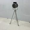 Nautical Nickel Finish and Black Wood Searchlight Chrome Tripod Home Décor Nautical Collectible Spotlight Floor Lamp