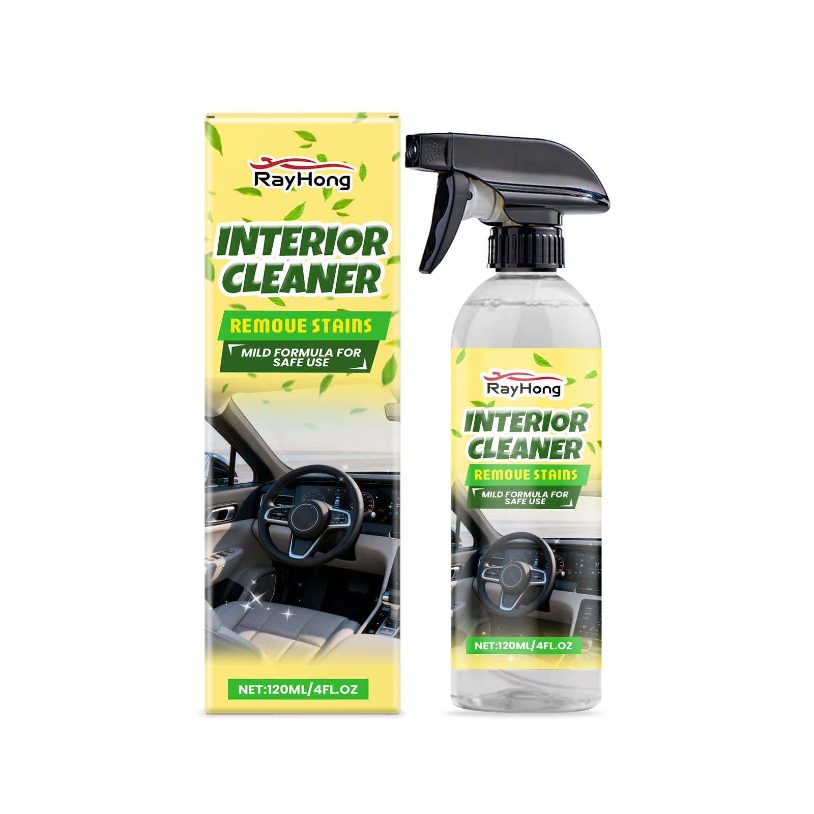 Rayhong car interior cleaning spray household car dashboard seat surface stains Cleaning Dirt Polishing Care Products 120ml