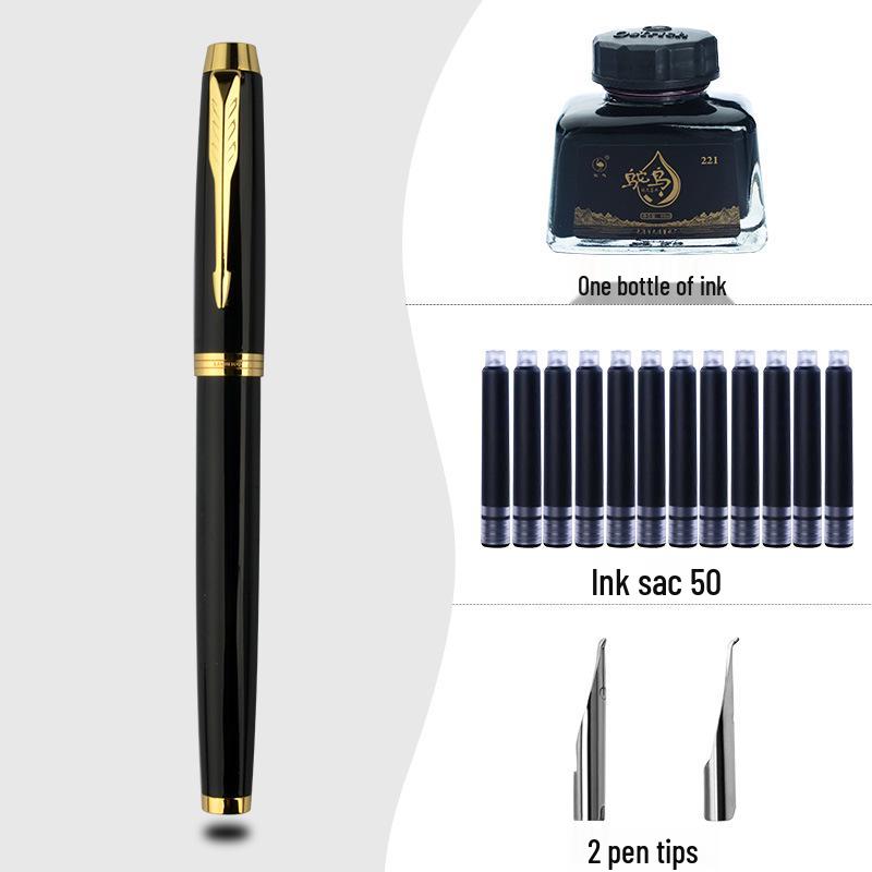 High-End Calligraphy Fountain Pen with Hard Nib for Artistic Writing, Practice & Signature - Ideal for Adults and Men