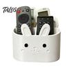Talos 3D Printed Remote Control Holder, Animal Design Storage Box for Desk, 4-Compartments TV Caddy Desktop Organizer