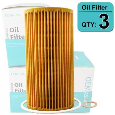 3pcs For Volvo C30 C70 S40 S60 V50 V60 XC60 XC70 XC90 Oil Filter 30757157 Car