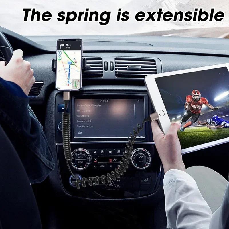 Cablu de încărcare rapidă USB tip C 6A Cablu arc USB\Tip-C la Tip-C Carplay pentru iPhone 12 13 14 Xiaomi Samsung Huawei Cablu de date