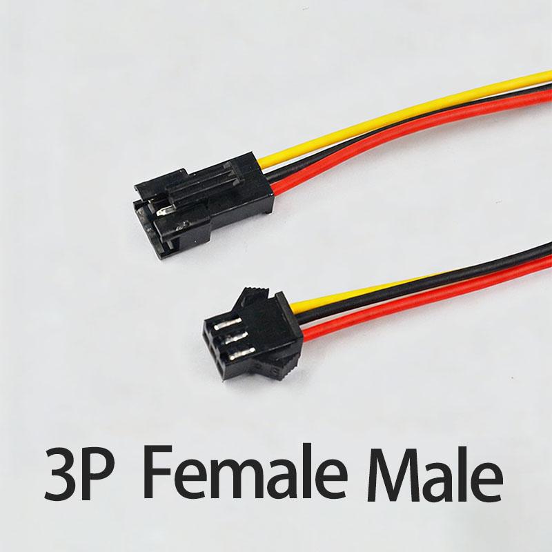 2/10Set SM Terminal Wire JSTDocking Plug20CM Length 2/3/4/5/6Pin2.54MM Male Female Connector Tin Plated for Electronic Component