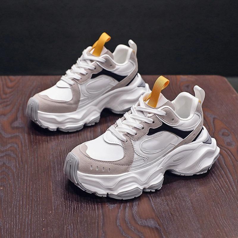 

Туфли Canya на толстой подошве для папы, женская модная весенняя новая универсальная дышащая спортивная повседневная обувь, увеличивающая рост