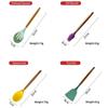 12pc Colorful Kitchenware Cooking Tools Kitchen Silicone Utensil Set Non-stick Spatula Ladle Egg Beaters Tool Gadget Accessories Storage Barrels