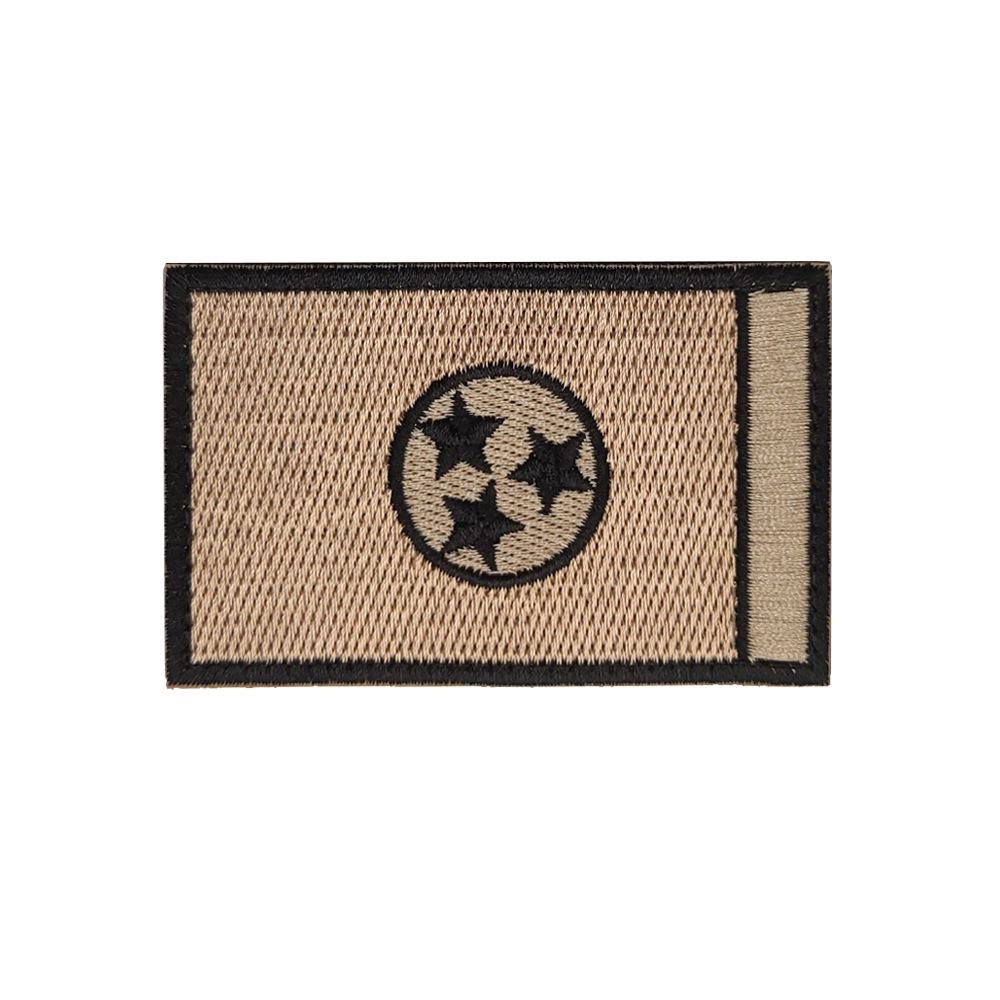 Geborduurde Klittenband Patches: Staatsvlaggen van NY, IL, TN & OH