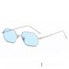 Geometric Metal Sunglasses With Colorful Ocean Lenses For Outdoor And Party Use
