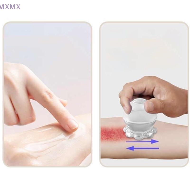 {MX} Silicone Vacuum Cupping Device Anti Cellulite Suction Silicone Cup Massager For Body Beauty Health Tool