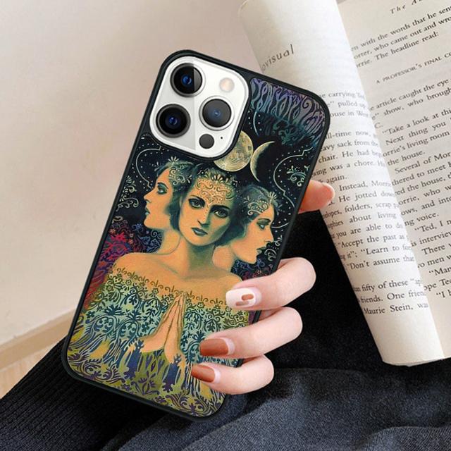 Alien Martian Psychedelic UFO Phone Case Back Cover for IPhone 18 17 Air 16 15 14 13 11 12 Pro Max Plus Fundas