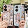 Wristband Cartoon Phone Case For Realme P3 Ultra 5G Anti-knock Lanyard Silicone Wrist Strap Waterproof Phone Holder Cute