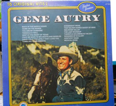 LP Record GENE AUTRY - Gene Autry 16 Original Hits LP1621 Everest Europa 1983 Italy Folk Used