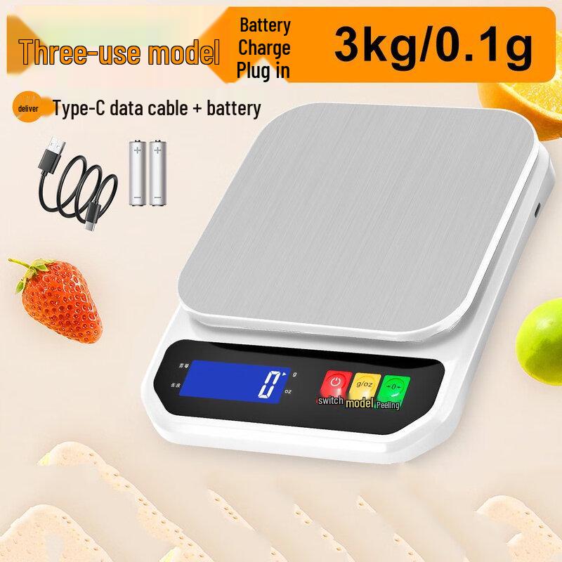 ZISIZ Triple Power Digital Kitchen Scale 10kg/1g