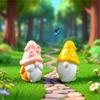 6Pcs Miniature Resin Gnomes Set Fairy Garden Statues For Outdoor, Indoor, Office Desk,Party Merits, Plant Pots And Gift