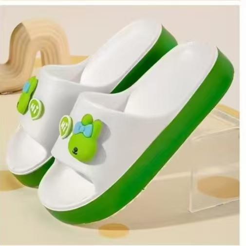 Sommer Trendige Modische Cartoon Niedlicher Hase Dicke Sohle Rutschfest Strand Hausschuhe für Damen Zuhause Eva Hausschuhe
