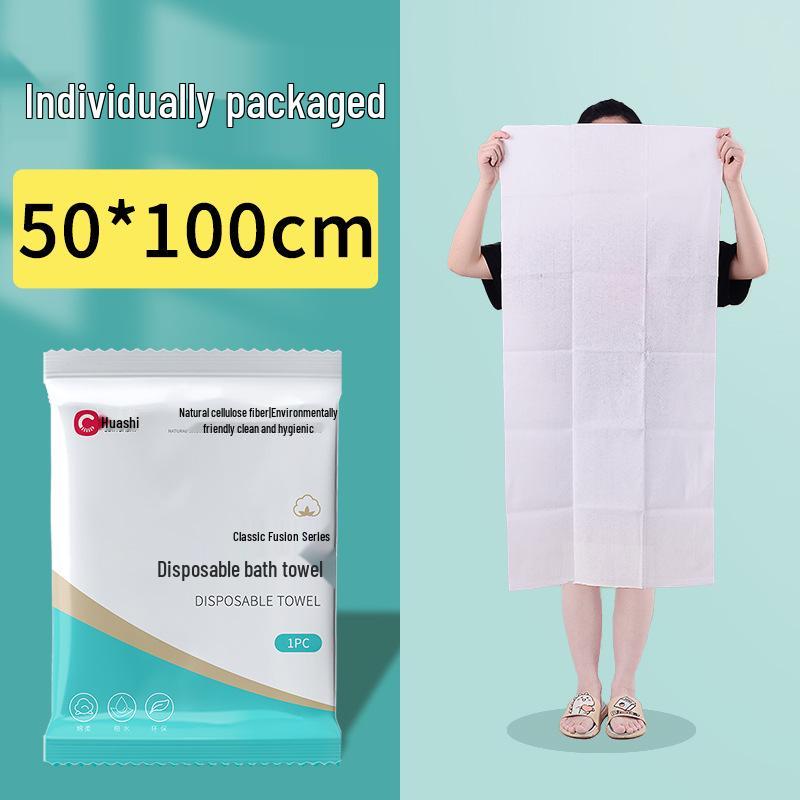Individually Packaged Disposable Oversized Bath Towel Set for Travel and Beauty Salons