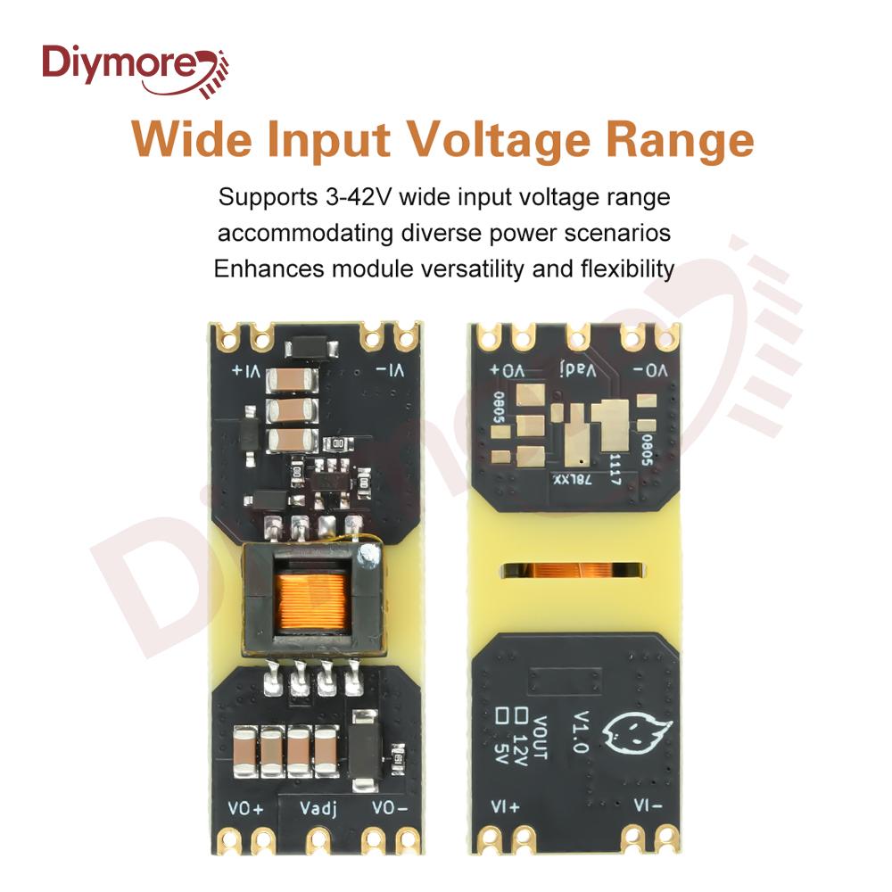 JW3510 Isolated Power Module DC-DC Converter 3-42V Input To 5/12V Output Buck-Boost Module